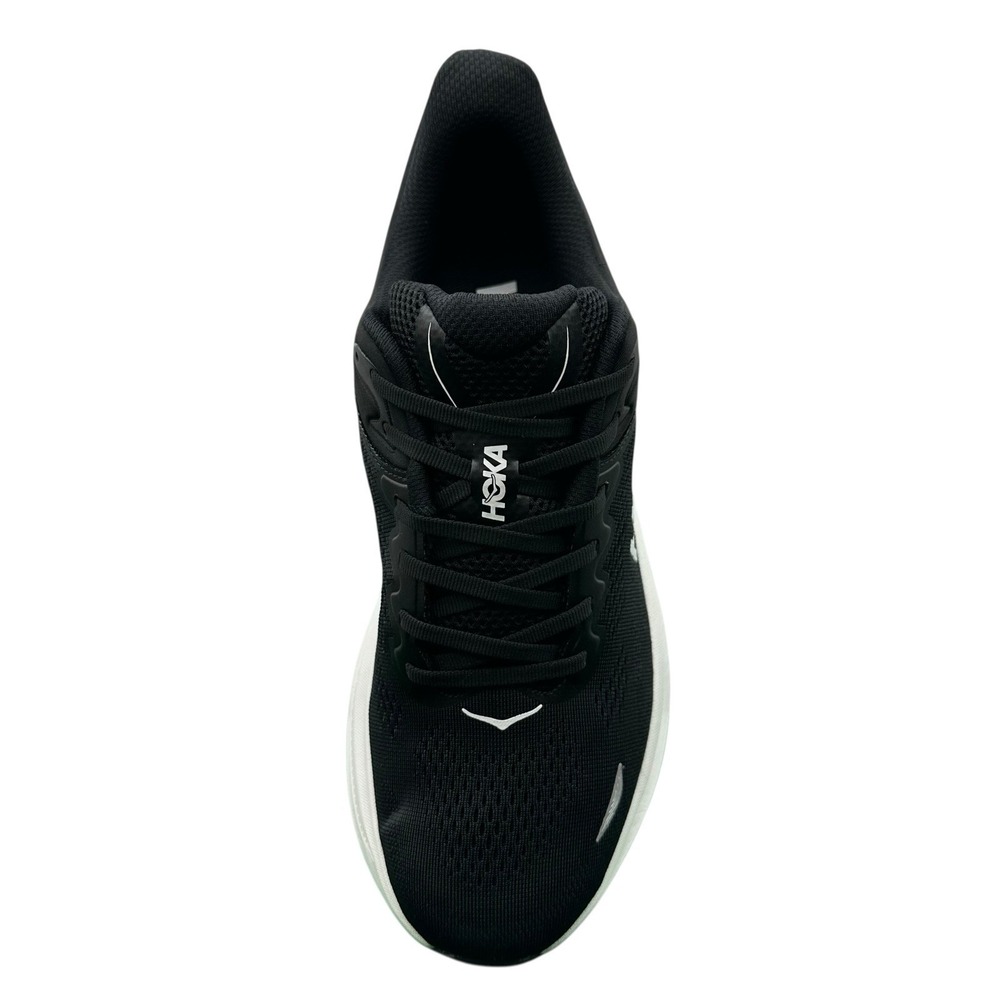 Men's 10.5 D Hoka One One Bondi 9 1162012-BWHT Sneakers Black White Running Shoe - Picture 3 of 5